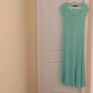 Polo Ralph Lauren US S 100% cotton mint green long maxi dress